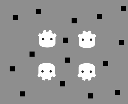 无 2D 灯光或阴影，场景采用无光照着色